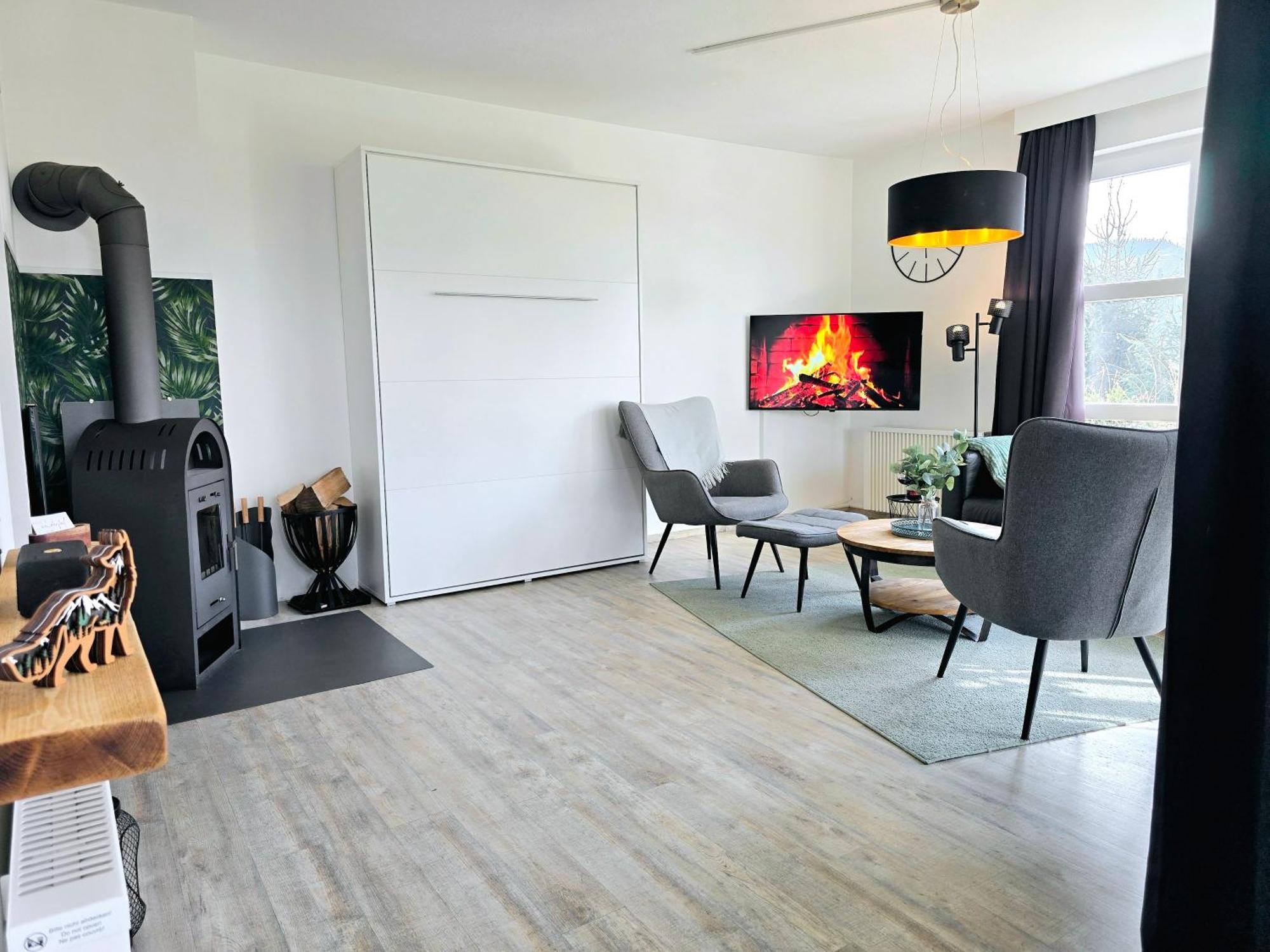 Ferienwohnung Fuchsbau Mit Kamin & Terrasse & Hunde วินเทอร์แบร์ก ภายนอก รูปภาพ